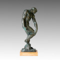 Classical Statue Eve and Adam Bronze Sculpture, Rodin TPE-246/247